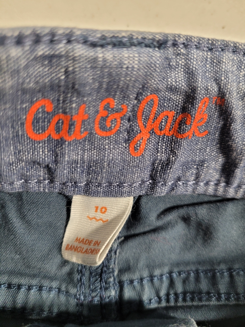 Cat & Jack Boys Blue Chino Pants - Picture 2 of 3